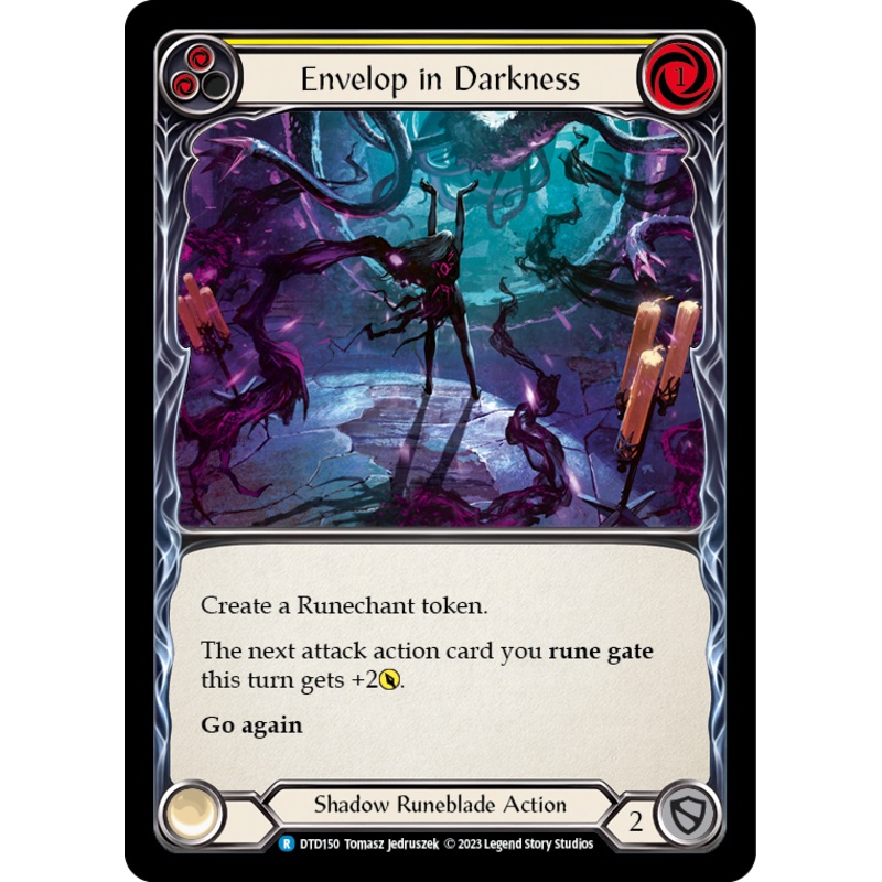 Envelop in Darkness (Yellow) [DTD150] (Dusk Till Dawn)  Rainbow Foil