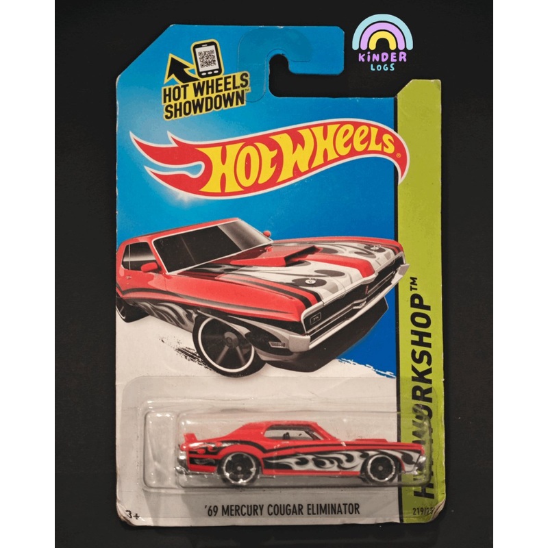 Hot Wheels 1969 Mercury Cougar Eliminator – Red (2014 Card)