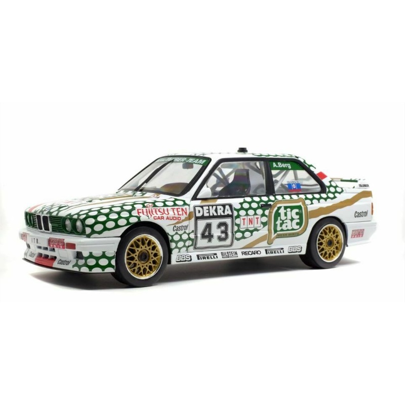 Solido 1991 BMW E30 M3 DTM A.Berg Tic Tac 1:18 Scale Model Car – Brand New