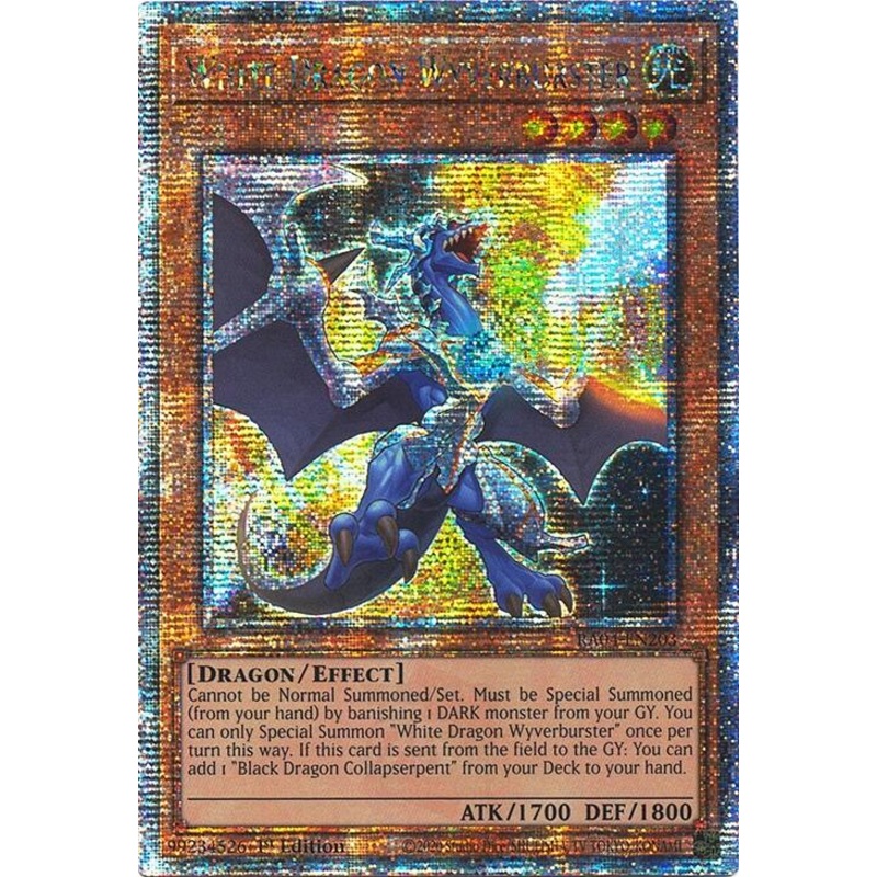White Dragon Wyverburster [RA04-EN203] Quarter Century Secret Rare