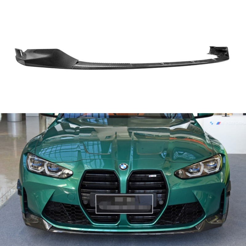 2021+ BMW M3/M4 Carbon Fiber M Performance Style 3 Piece Front Lip | G80/G82/G83