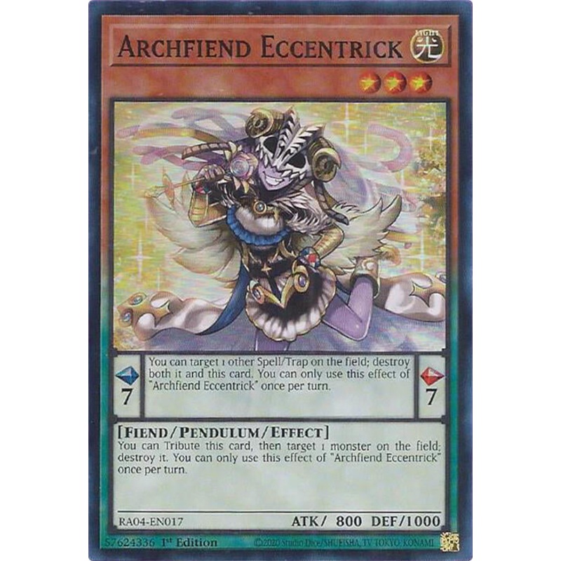 Archfiend Eccentrick [RA04-EN017] Super Rare