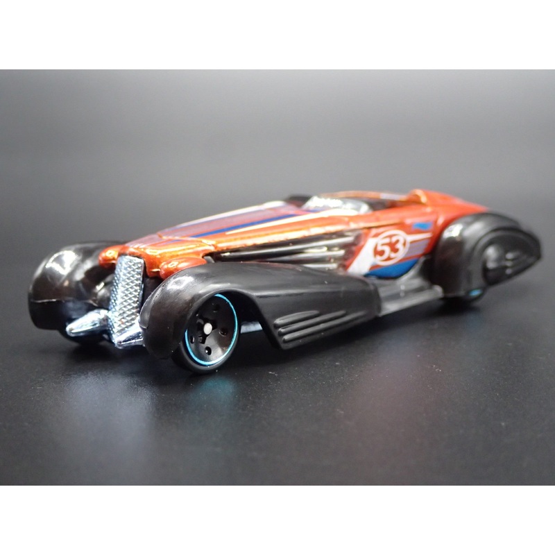 CUSTOM CADILLAC CADDY FLEETWOOD ORANGE 1/64 SCALE COLLECTIBLE DIECAST MODEL CAR