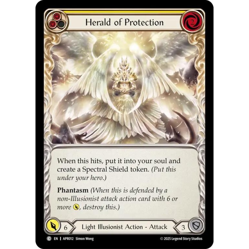 Herald of Protection (Yellow) [APR012] (Armory Deck: Legends Prism)