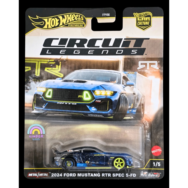 Premium Hot Wheels 2024 Ford Mustang RTR Spec 5-FD – Circuit Legends (Imported)