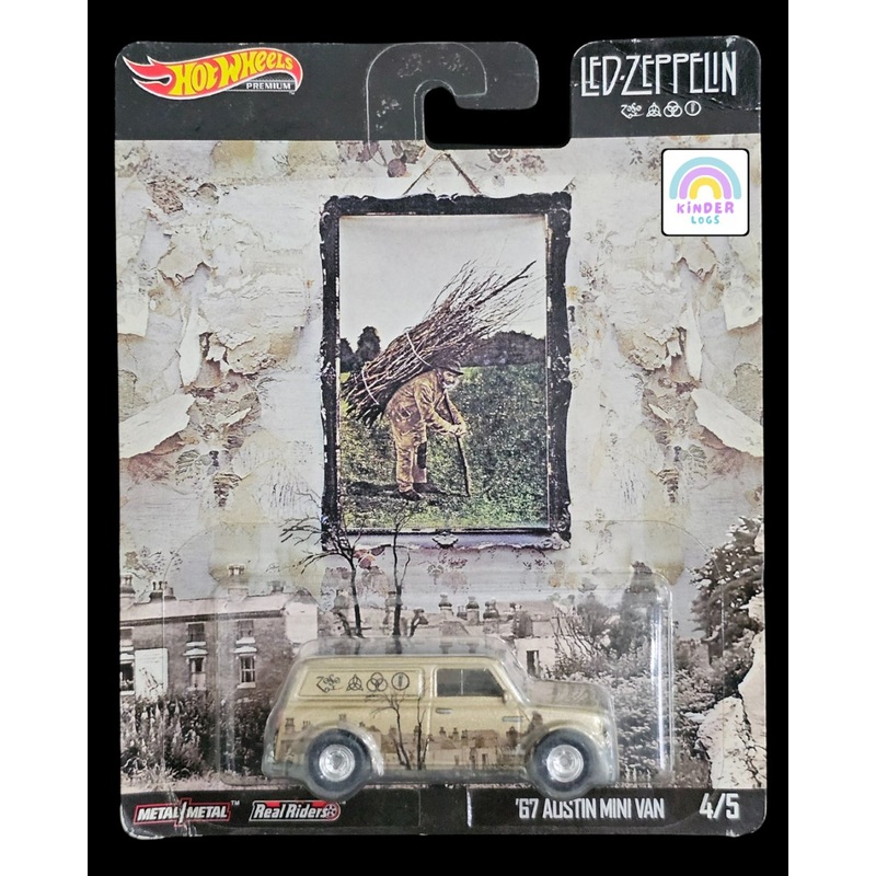 Premium Hot Wheels LED Zeppelin 1967 Austin Mini Van
